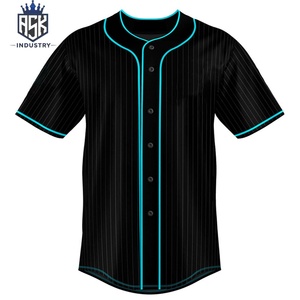 Nueva Llegada, Ropa Deportiva para Equipos, Jersey de Béisbol Sublimado Transpirable, Nombre y Número Estampados, Logotipo Cosido, Uniforme 100% Poliéster - Product Image 1
