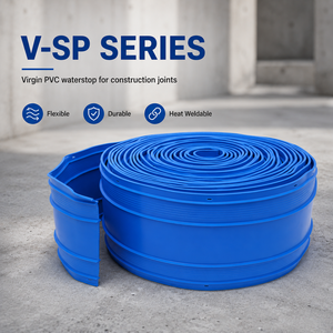 Basement <b>Waterproofing</b> <b>Material</b> Approval Sofuco SP Type Construction Joint High Strength Chemical Resistant PVC Waterstop - Product Image 1
