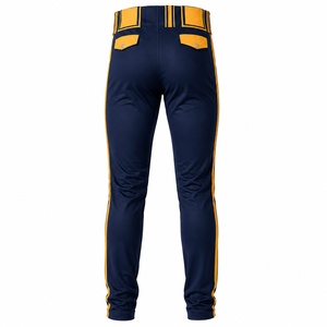 Pantalon de baseball pour homme avec logo personnalisé, respirant, séchage rapide, genouillères rembourrées, taille élastique, vente en gros, fabricant ODM 2026 - Product Image 3