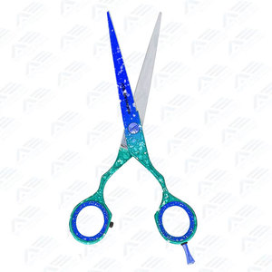 Tijeras de Corte Plano y Tijeras de Entresacar con Dientes, Herramientas Profesionales Ultra Afiladas para el Cabello, Juego de Tijeras de Barbero Japonesas VG10 de 6 Pulgadas - Product Image 5