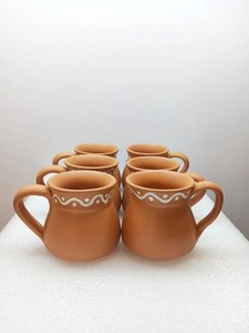 Taza de Barro Rústica Hecha a Mano con Asa, Diseño Mexicano, para Café/Té, Uso en Mesa, Regalo de Inauguración de Casa - Product Image 5