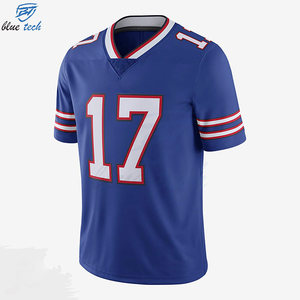 High Quality Custom Team Name & Number Sublimated American Football Jersey with Short Sleeve 100% Polyester Breathable Quick Dry - Product Image 5