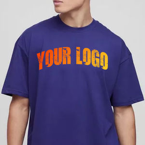 T-shirt d'été personnalisé pour homme, séchage rapide, manches courtes, fin, 100 % coton, coupe classique, tricoté, col rond, style formel - Product Image 2