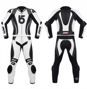 Traje de Carreras Personalizado para Hombre en Cuero Vacuno/Canguro, Mono de Una Pieza con Armadura de Nivel 2 CE, Hecho a Medida, Protección OEM - Product Image 1