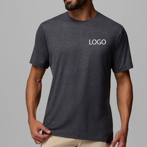 Col rond 2026 à manches courtes avec coutures de haute qualité et design streetwear décontracté et tendance, personnalisable avec logo et motif - Product Image 1