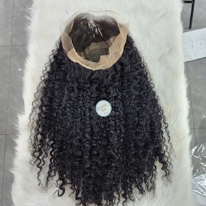 100% Vietnamese Human Hair <b>Wig</b> Burmese Curly HD Full <b>lace</b> <b>Wig</b> Double Drawn Single Donor Cap Black Women Transparent for <b>Lace</b> - Product Image 3