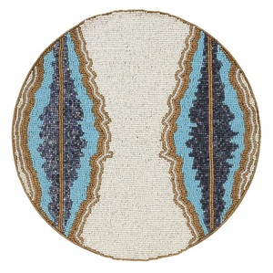Luxury Seed Beads <b>Beaded</b> Embroidery Dining <b>Placemats</b> Handmade Seed Beads Embroidered Table <b>Placemats</b> Set - Product Image 3