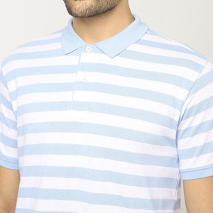 Chemises à manches courtes en tricot uni pour hommes, prix compétitif, tendance, séchage rapide, 100% coton, OEM - Product Image 5