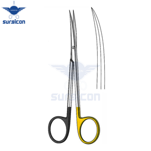กรรไกรผ่าตัด Metzenbaum Fino ขนาด 14 ซม. / 5-1/2 นิ้ว ใบมีดโค้งคมกริบ ใบมีดเดี่ยวแบบหยัก ตัดได้คมกริบพิเศษ รุ่น TC - Product Image 2