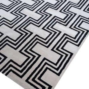 Custom Hand Tufted Wool Silk Cut Pile <b>Rug</b> Best High Quality for Living Room Hotels and Commercial <b>Spaces</b> Geometric design bulk - Product Image 3