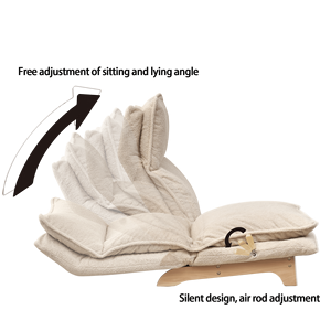 Poltrona Reclinabile Singola Pieghevole Funzionale per Camera da Letto o Balcone, Sedia Relax - Product Image 6