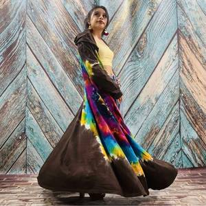 Belle Nouveau Kimono Robe D'été Surdimensionné Vacances Look Boho Festival Bohème Boho Chic À La Mode Femmes Tie Dye Kimono - Product Image 6