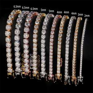 Cadena de tenis de diamantes cultivados en laboratorio, estilo hip-hop, de oro macizo, collar certificado, joyería de lujo fina para mujer - Product Image 4