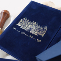 Boîte Cadeau Photo Magnétique Personnalisée de Luxe en Velours Rigide, Coffret de Mariage pour Album Souvenirs et Suite d'Invitations de Mariage avec Ruban