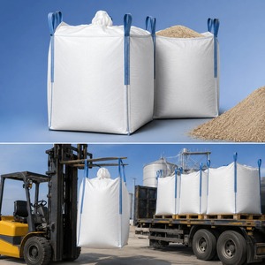 pp Super Sack Fibc Big Jumbo <b>Bulk</b> Ton <b>Bag</b> Packing <b>Bag</b> 1 Ton for Firewood - Product Image 6