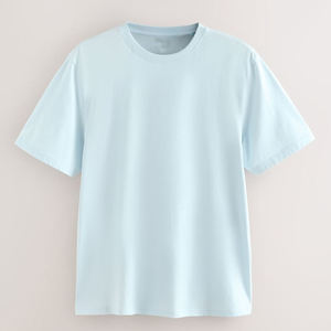 T-shirt pour homme en coton mélangé de qualité supérieure, col rond, manches courtes, haut décontracté essentiel pour un confort quotidien et un style moderne - Product Image 4