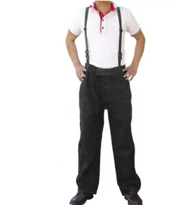 Cowhide <b>Split</b> Leather Industrial Safety Breathable Welding <b>Trouser</b> Fire Resistant CE Certified JNM SAFETY LEATHER - Product Image 6