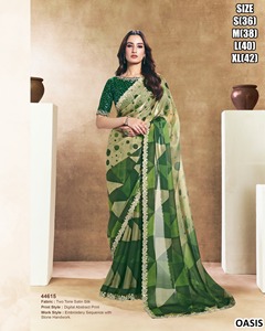 Sari verde Neelam - Product Image 2