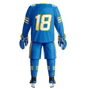 Uniforme de Hockey sobre Hielo de Alto Rendimiento para Hombre, Jersey y Pantalones de Equipo, Transpirable, de Secado Rápido, Tela de Poliéster Resistente y Elástica - Product Image 5