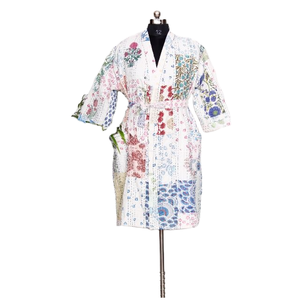 Kimono en coton pur pour femme, fait à la main, avec imprimé Floral, Style japonais, Robe kemantha, veste d'hiver, vêtement de nuit doux, Kimono Long, - Product Image 1