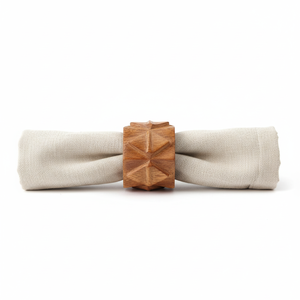Lot d'anneaux de serviette rustiques en bois sculpté, faits à la main, naturels, style bohème, pour décoration de table, mariage, salle à manger, maison - Fournisseur en gros - Product Image 3