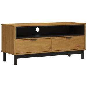 Legno massello pino TV Stand FLAM dimensioni modello 43.3 "x 15.7" x 19.7" - Product Image 2