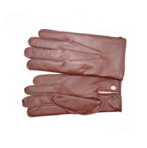ถุงมือหนังสีดำสำหรับผู้ชาย, ถุงมือหนังทนทานต่อการตัดมือ - Product Image 3