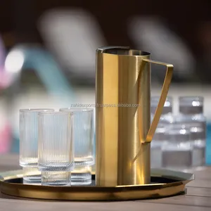 Carafe élégante en métal nickelé pour l'hôtellerie et la maison, design de luxe écologique par Zahid Exports - Product Image 3