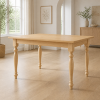 Pied de table en bois massif, design moderne, forme ronde, 3 3/4 pouces, pied de meuble robuste pour table de villa, usage domestique ou de bureau