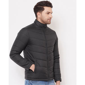 Vente en gros Vestes solides pour femmes Manteaux en duvet bouffant épais et chauds Veste bouffante d'hiver personnalisée à fermeture éclair pour hommes - Product Image 3
