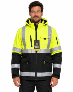 New Arrival Reflective Safety Winter <b>Jacket</b> Waterproof Workwear with OEM ODM Service Safety <b>Jacket</b> for Men and Women's - Product Image 1