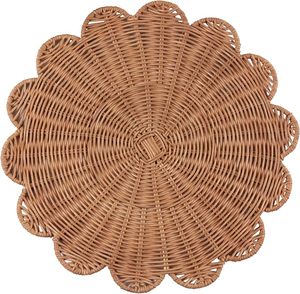 Wholesale Woven Rattan Placemat Natural Round Handwoven <b>Table</b> <b>Mat</b> Rustic Dining <b>Table</b> Decor Eco-Friendly Manufacturer - Product Image 4