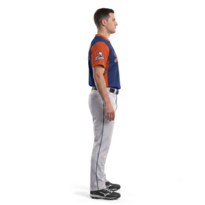 Camiseta de Béisbol Personalizada con Cuello en V, 100% Poliéster, Mangas Raglán, Ropa Deportiva para Equipos Escolares, Fabricante OEM ODM - Product Image 3