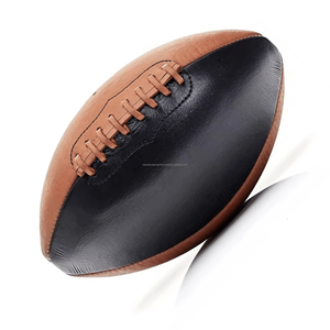 Ballon de football américain en cuir de haute qualité personnalisé ballon de football américain promotionnel cousu à la main en Inde - Product Image 1