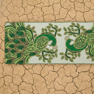 Chemin de table perlé à la main avec broderie complexe de perles de rocaille, style bohème, pour l'intérieur - Product Image 1