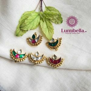 Kundan Nose Ring-Fashion Body Jewelry - Product Image 1