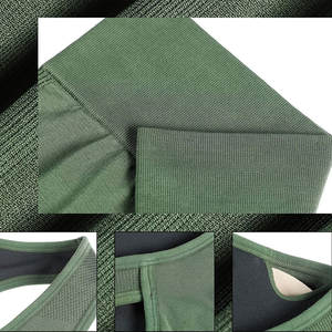 Ensemble de survêtement de sport et yoga pour femme, personnalisé, imperméable, à double bretelles, avec pantalon évasé et taille haute élastique, séchage rapide à l'avant, pour la gym - Product Image 3