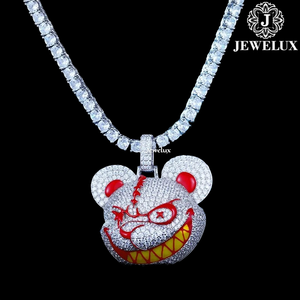 Meilleur Prix Jewelux Luxe Iced Argent 925 Plaqué Or Perle d'Eau Douce Croix Certifiée IGI Breloques Hip Hop Pièce Tendance Unisexe - Product Image 2