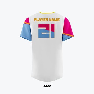 Maillot de baseball personnalisé par sublimation, uniforme d'équipe entièrement boutonné, vêtements de performance professionnels, vente en gros USA Europe, haut de gamme - Product Image 2