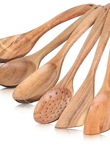 Cuchara de Cocina de Madera Hecha a Mano, la Más Vendida, para Servir y Mezclar Alimentos en la Cocina del Hogar y Restaurantes, Disponible para la Venta - Product Image 4