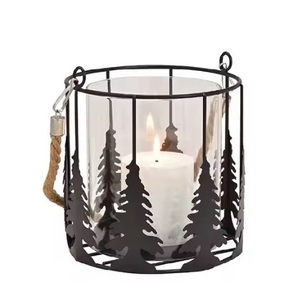 Porte-bougie décoratif moderne en métal et fer forgé personnalisable pour Noël, les mariages et la décoration intérieure - Product Image 4