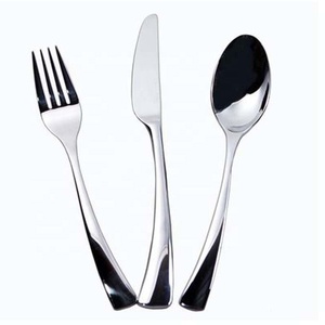 Simplicity Stainless Steel Flatware <b>Set</b> with Long Handle <b>Travel</b> <b>Cutlery</b>-Includes Spoon Knife Fork for Dining - Product Image 1