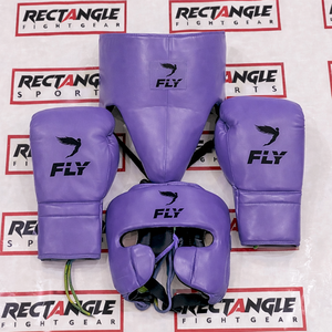 Brand New Leather Fly Training Sparring Set Custom Made Soft <b>Comfortable</b> Fly Kickboxing Gloves Latest Model Fly Boxing Sets - Product Image 1