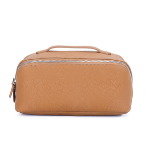 Bolsa de Aseo de Cuero Personalizada de Alta Calidad, Bolsa de Cosméticos de Cuero Vegano PU Negro - Product Image 5
