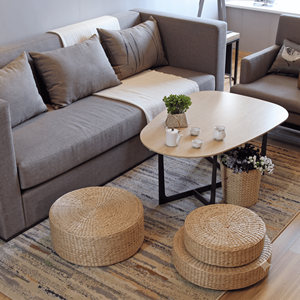 Cojín de suelo de jacinto de agua vietnamita para exportación, colchoneta de asiento de paja tejida gruesa para el hogar y hoteles - Product Image 6