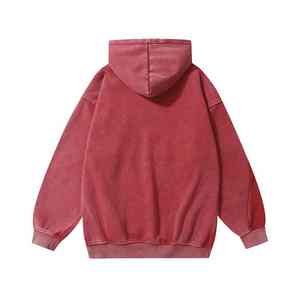 Sudadera con Capucha Personalizada de Felpa Francesa 100% Algodón, Estilo Patchwork, Hombros Caídos, Lavado Ácido, Bordado Desgastado - Product Image 4