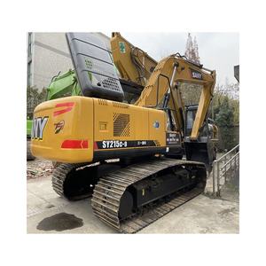 Excavadora hidráulica sobre orugas SANY de 21 toneladas usada, motor Cummins y bomba de motor, bajas horas de trabajo, alta calidad - Product Image 1