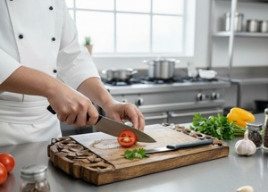 Planche à découper en bois d'acacia gravée sur mesure avec poignée décorative, cadeau personnalisé, durable, sans danger pour les aliments, plateau de service - Product Image 3