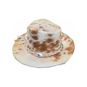 Sombrero de Vaquero de Cuero, Material de Cuero Duradero, Estilo Vintage, Construcción Resistente, Uso Casual y de Moda para Exteriores - Product Image 1