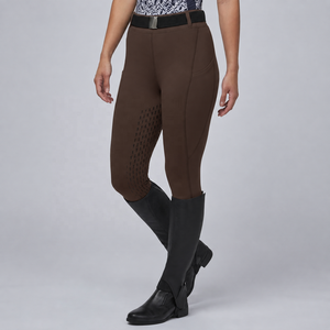 TESSUTO Pantalon d'équitation d'hiver pour femme, imprimé, doublé polaire, taille haute, extensible dans quatre directions, sans coutures, avec assise intégrale en silicone - Product Image 1